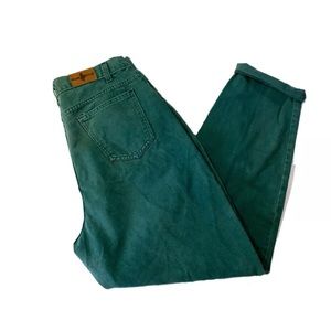 90s Mom Jeans High Waisted Forrest Green Denim 10